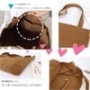 Volsha Canvas Tote Bag, A4 Large Capacity, Plain Shoulder Bag,