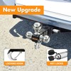 ORCISH Trailer Hitch Tri-Ball Mount with Hook Contain Secure Self-Lock