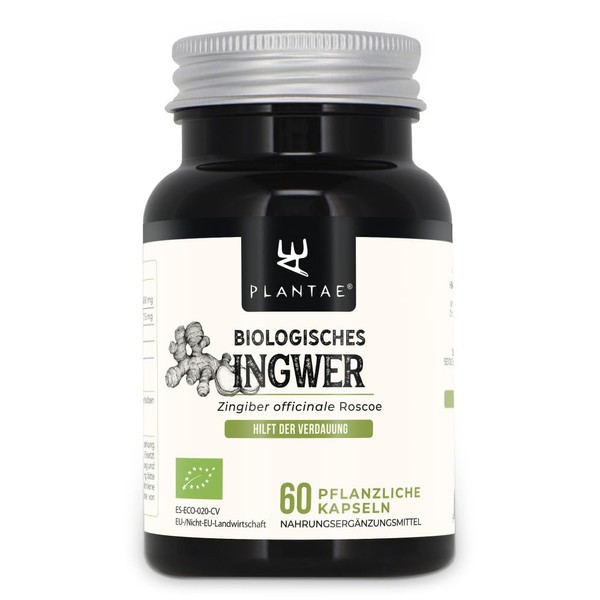 Ecological Ginger * Plantae * 60 Vegetable Capsules * 1.5%