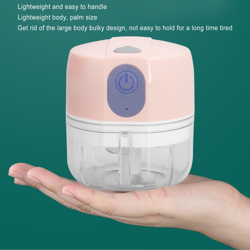 Electric Garlic Masher Mini Wireless Automatic Garlic Chopper for Kitchen