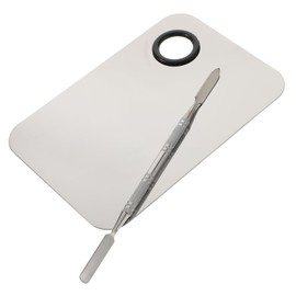 Vaguelly Makeup Palette Blending Spatula Tools Stainless Steel Palette Set for Mixing Foundation Blush Lip Eye Shadow