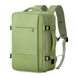 FIORETTO Mens Womens Cabin Bags 40x20x25 for Ryanair Underseat Waterproof Carry On Backpack for Airplanes, Travel Backpack Rucksack Hand Luggage Under Seat Travel Bag with Laptop Compartment Green