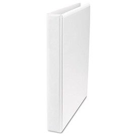 Universal 20742 Slant-Ring Economy View Binder, 1-Inch Capacity, White