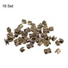 sourcing map 16 Sets Brass Zipper Slider Holder U Shape