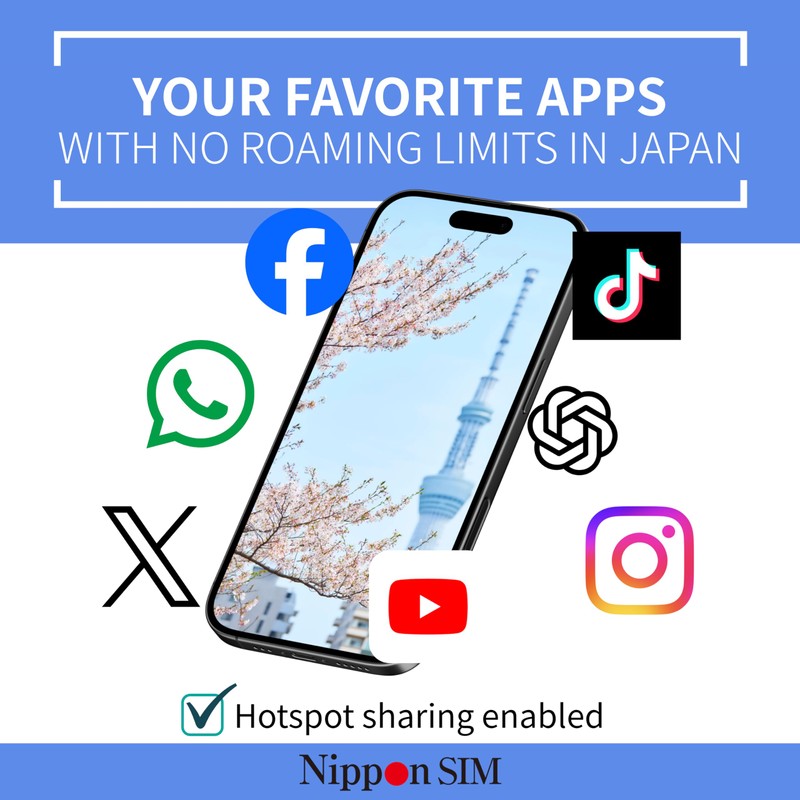 Japan SIM Card 90 Days Data Only | 135GB High-Speed