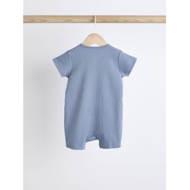 NEXT 3 Pack Baby Romper with 2 Way Zip, blue, 18 - 24 months