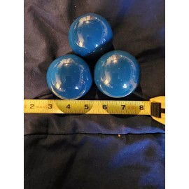 Unbranded Set of 3, 2 1/2" inch diameter blue phenolic ball bearings
