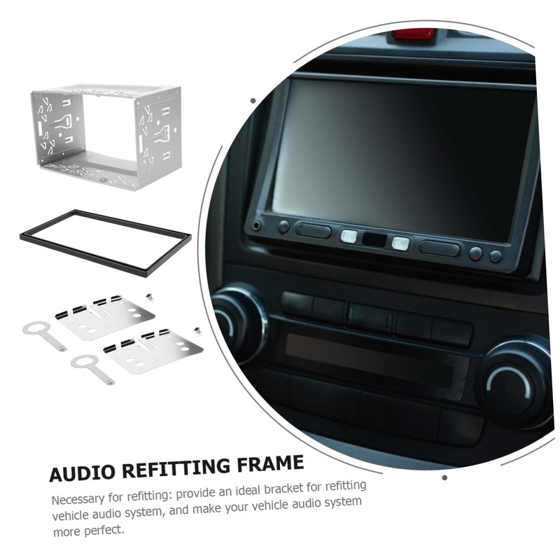 COHEALI 1 Set Car Radio Stereo Fitting Cage Kit Simple