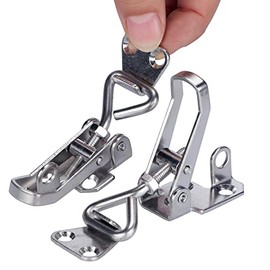 Marinebaby 2PCS Toggle Latch Clamp Stainless Steel Cabinet Lockable clamp,Boat Anti Rattle Latch