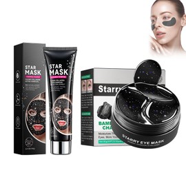 Eazerom 07 100g Peel Off Maske +30pcs Anti Aging Augenmaske,Anti Falten Anti Aging Gesichtsmaske für Jeden Hauttyp, Hautstraffend & Verjüngend Für Strahlende Gesichtsmasken,Feuchtigkeitsspendende