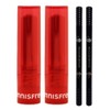Innisfree Dewy Tint Lip Balm No. 5 Power Cherry 2pcs + Eyebrow Dark Brown 2pcs / 이니스프리 듀이 틴트 립밤 5호 파워 체리 2개+아이브로우 흑갈색 2개