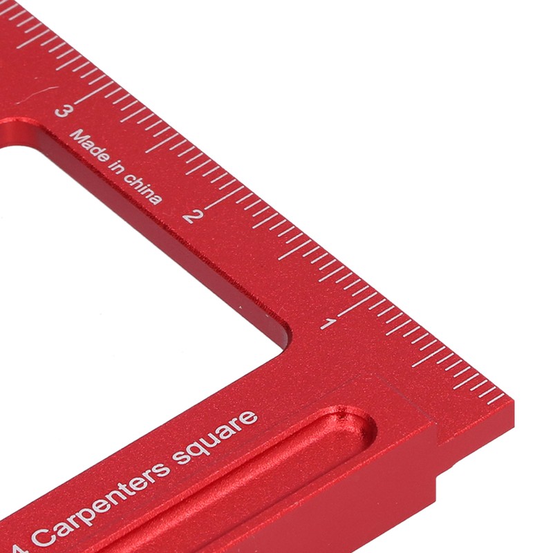 Woodworking Triangle Ruler Aluminium Alloy British System Measuring Tool for