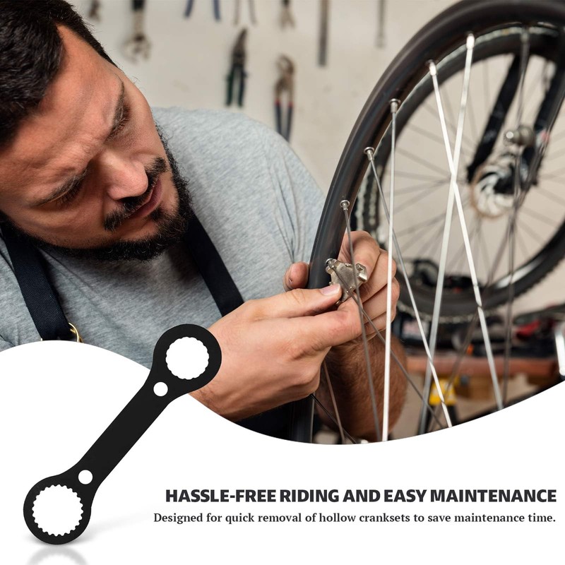 Shinsilur 1PC Bottom Bracket Tool,Bicycle BB axle Wrench,Multi Functional Aluminum