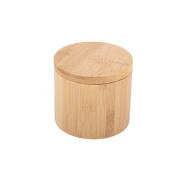 Mateda Bamboo Salt Cellar 6oz Salt & Spice Box With Swivel Cover (Style A)