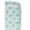 Large Rectangular Soap Dish Tray Floral/Blue Ceramic with Holes for