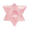 favoramulet 1 Inch Rose Quartz Merkaba Star, Healing Crystal Carving