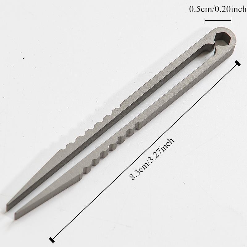 Portable Titanium Alloy Tweezer, Lightweight & Compact Tweezer with Precision