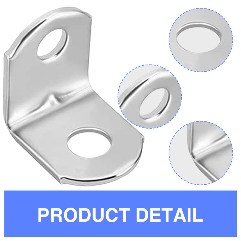 Asheyya 30 Pcs L Shaped Small Shelf Brackets for Wood,