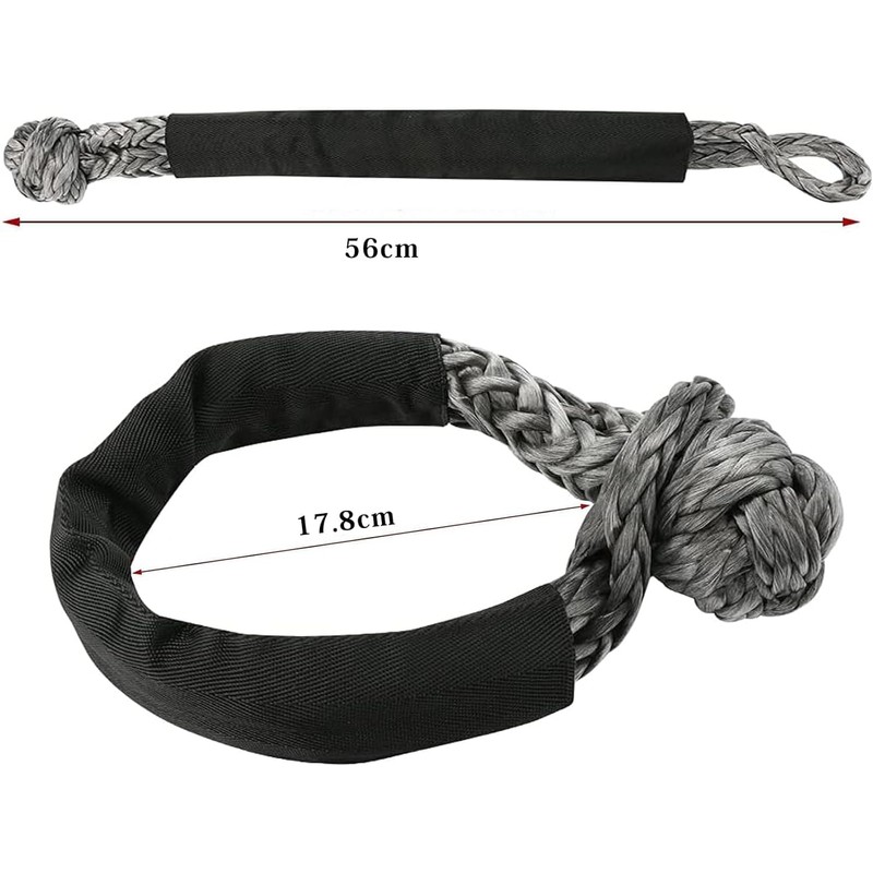 Soft Shackle Synthetic Rope 12mm*56cm Max Capacity 17t Synthetic Fiber