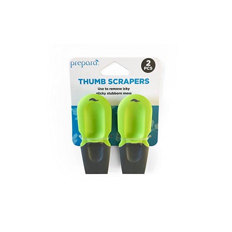 Prepara Raspador de pulgar, juego de 2, verde/gris