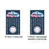 Raining Hearts Baby Shower Scratch Off Cards