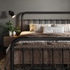 Allewie Queen Size Metal Platform Bed Frame with Victorian Style