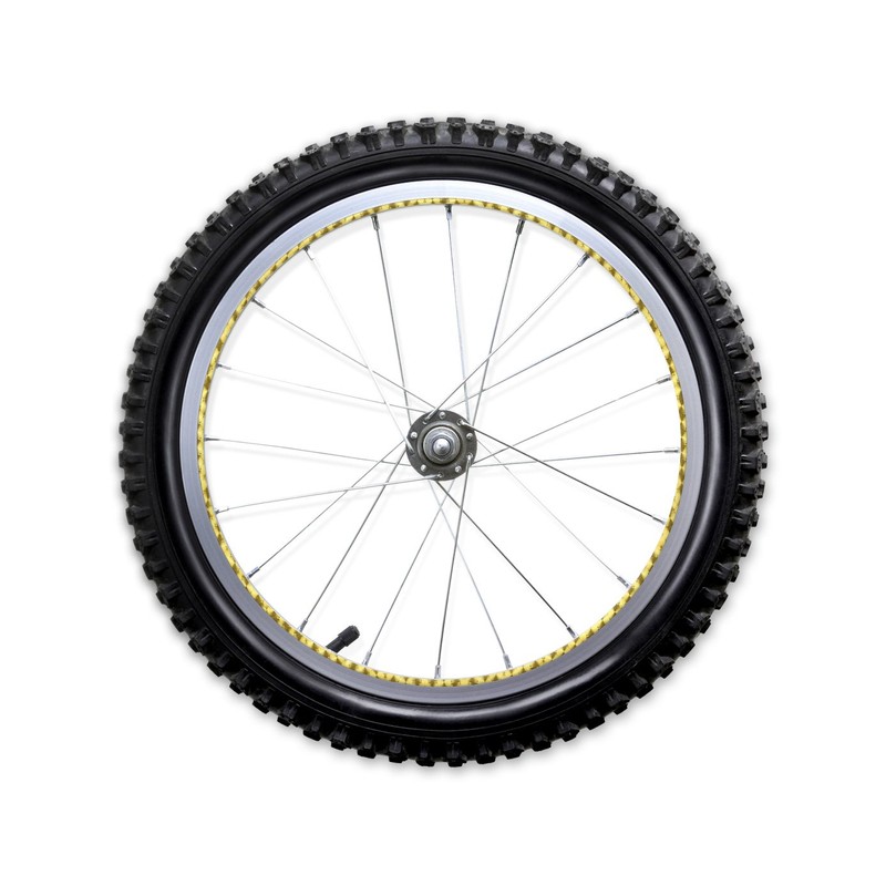 rimSkin BMX Machined Single Wheel Rim Skin Pack, Metallic Gold
