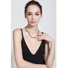 MOWOM Black Chain Necklace for Men Women Water Resistent 316L