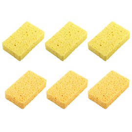 6 Pack Compressed Kitchen Sponges, Non-Scratch Sponge Scrub for Dishes Cleaning, Kitchen Bathroom Sponges Scouring Pad