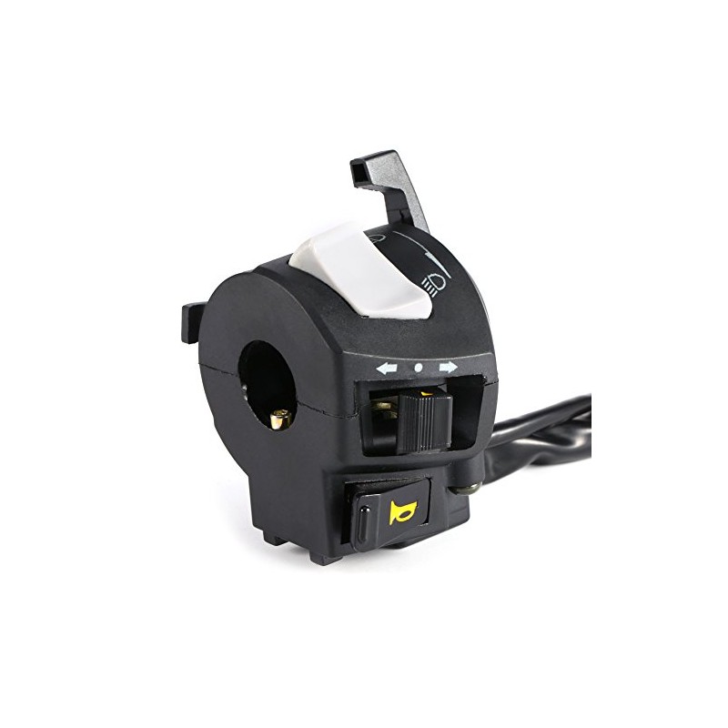 Motorcycle Handlebar Switch, 2PCS Universal 78'' Motorcycle Control Switch Left