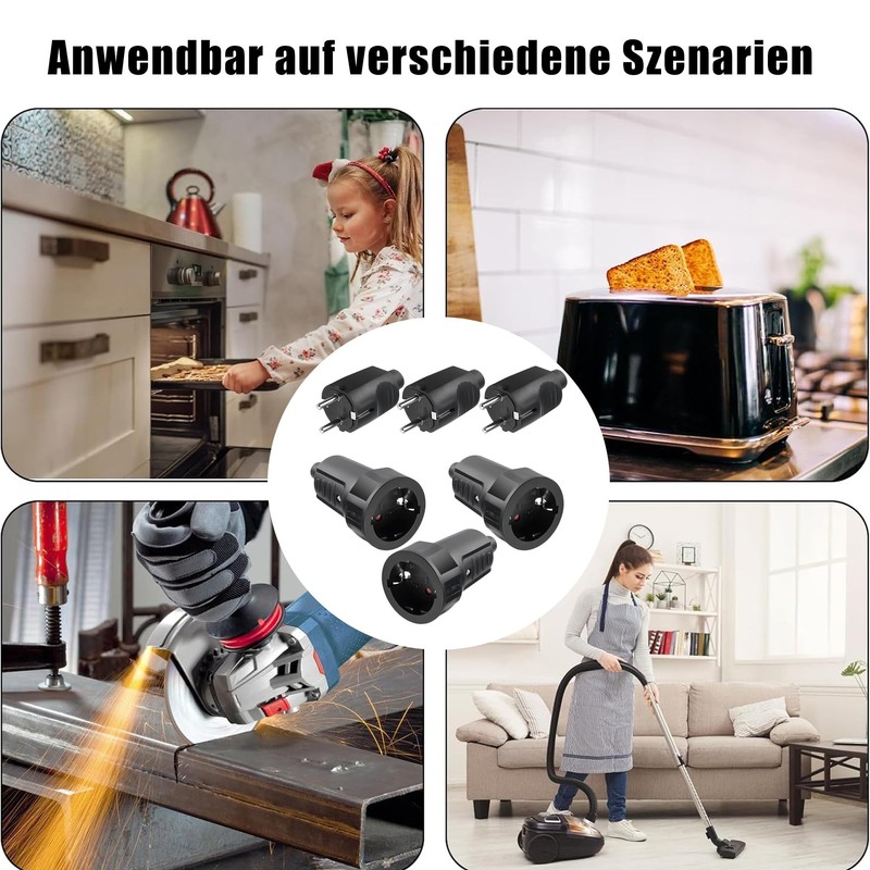 Schuko Plug Coupling: Schuko Plug Outdoor 250 V 16 A