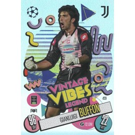 Match Attax 2024 2025 Gianluigi Buffon Vintage Vibes Legend Trading Card