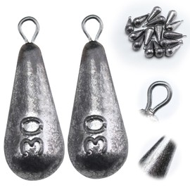 Goture Pear Lead Fishing, Dropshot Lead, Lead Weights, Lead Fishing, Fishing Lead 10g/20g/30g/40g/50g/60g/70g/80g/100g/120g, Fishing Lead Kit, Fishing Sinker, Fishing Drop Shot Rod Lead