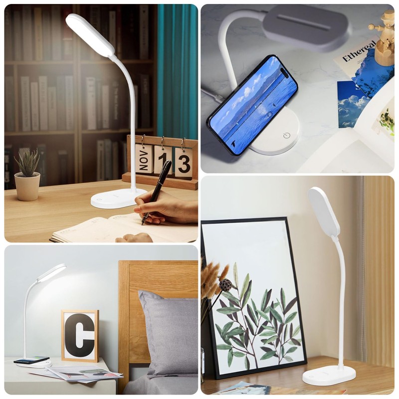Aigostar LED Desk Lamp, Children's Table Lamp with 3 Adjustable
