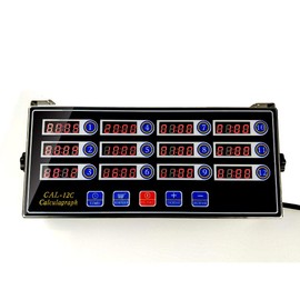 Li Bai Commercial Kitchen Timer Digital Alarm Clock Cooking Reminder Loud Adjustable 12 Channels Clear LED Display Stainless Steel for Restaurant Home Kitchen