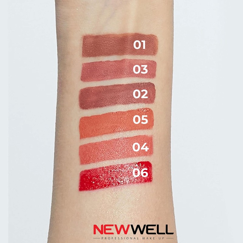 NEW WELL Matte Lip Gloss Liquid Lipstick 24 Hours Hold,