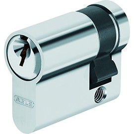 ABUS e5 N10/70 demi-cylindre Nickel-Plated E5 10 x 70 mm