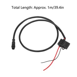 Ymiko For N2K Cable 1M, for NMEA 2000 N2K Plug Power Cable with Fuse 5 Pin 39.4 Inch Long for Networks