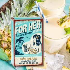 For Her Cocktail Inspired Soap Bar | PINA COLADA| Dye-Free | Luxury Soap Bar for Her |No Harmful Chemicals - Good for All Skin Types - Made in the USA | 10oz