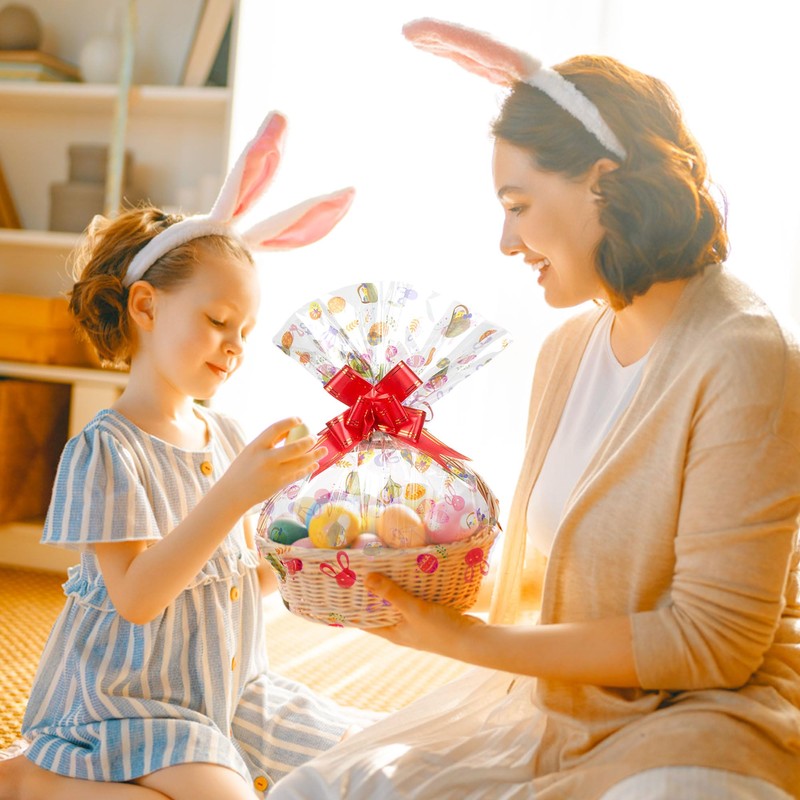 JOYIT 100ft Easter Cellophane Wrap Roll with Egg (17.5 in