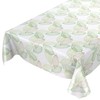 ANRO Oilcloth Tablecloth Oilcloth Tablecloth Washable Abstract Mood Leaf Green