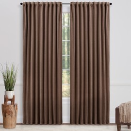 Chanasya Premium 2-Panel Blackout Velvet Curtains - Classy & Solid Drapes for Living Room or Bedroom - 52" x 63" - Taupe