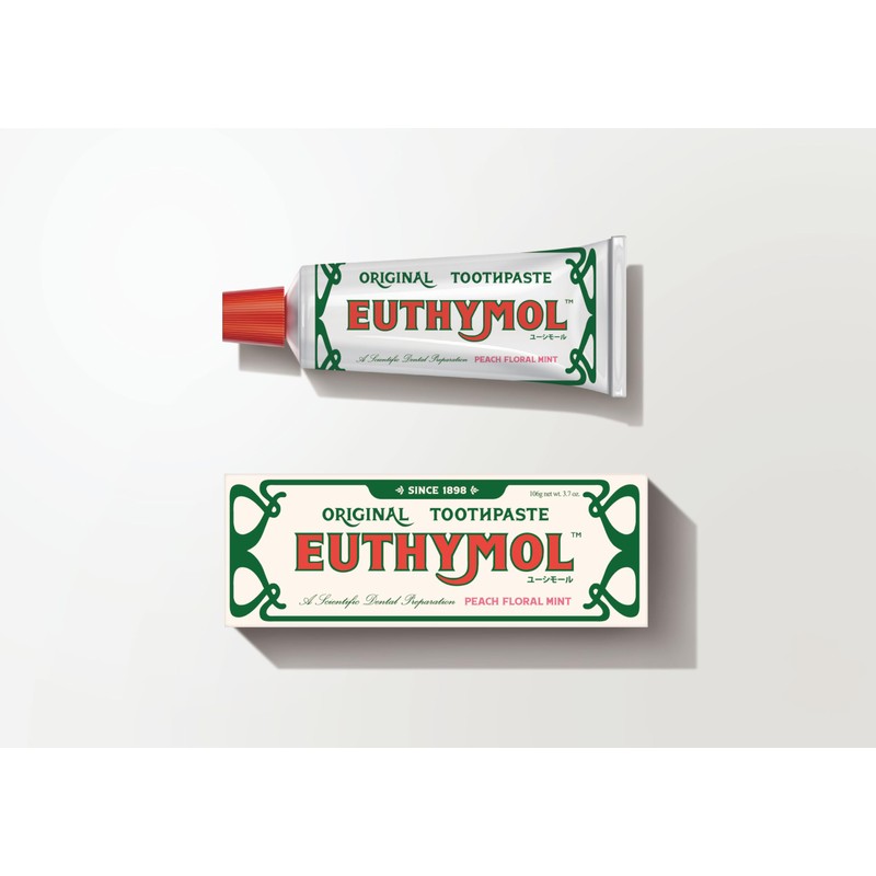 EUTHYMOL Toothpaste Peach Floral Scent, 4.7 oz (106 g), Toothpaste