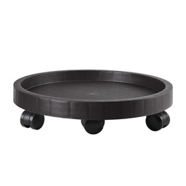 NAZKAEN 17.5 Inch Planter Caddies Rolling Saucer Caddy with Wheels, Heavy Duty Wheeled Stand for Potted Plant, Round Coaster Roller Base Tray with Casters, Flower Pot Dolly Holder for Indoor Outdoor