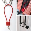 2 Pcs Steel Rope Padlocks with Keys, Heavy Duty Long