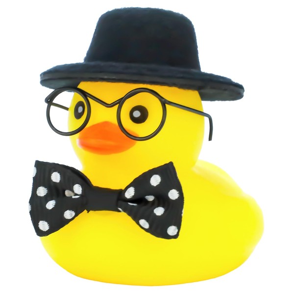 AOT Car Rubber Duck with Formal Hat and Bow Tie,Mini