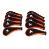 10 Pcs Golf Iron Head Cover Set with Zipper Golf