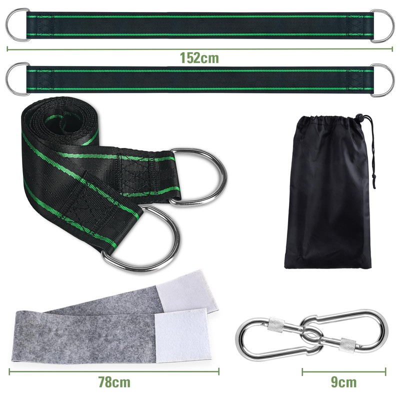 CENOVE Swing Attachment 2 x 150 cm, Tree Swing Strap