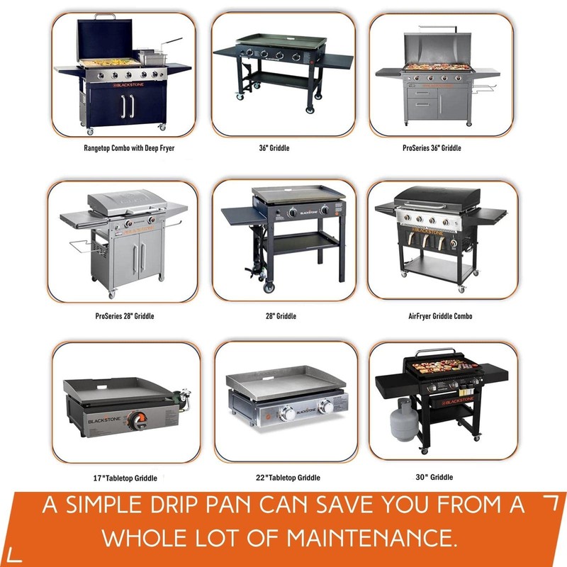 Findful 30-Pack Blackstone Griddle Accessories Drip Pan Liners, Aluminum Foil