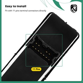 YHTAUTO Master - Interruptor de ventana eléctrica del lado del conductor de repuesto para Ford Escape 2002-2007, Mazda Tribute, 2001-2006, Mercury Mariner 2005-2007, 11 pines, un interruptor de